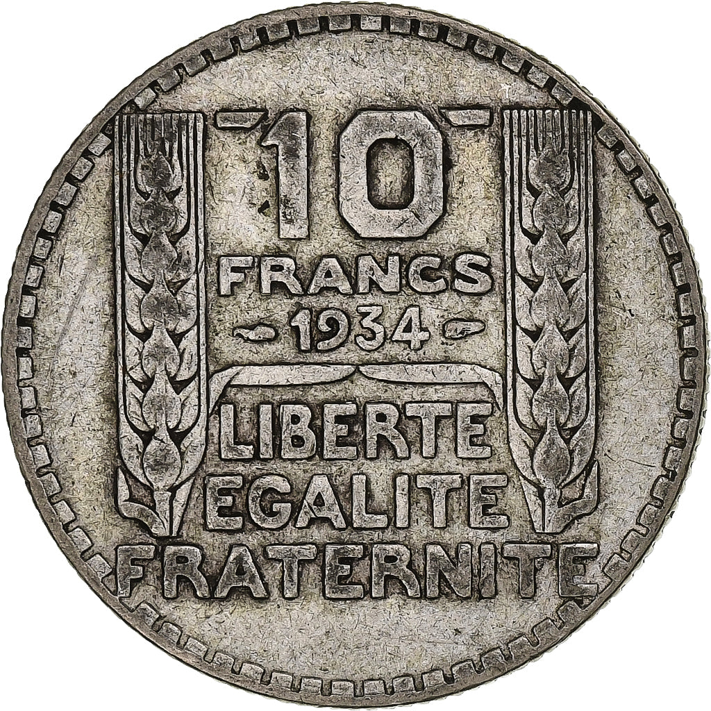 Frankreich, 10 Francs, Turin, 1934, Paris, Silber, S