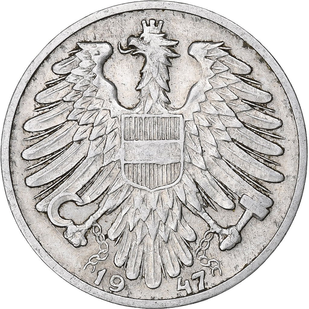 Österreich, Schilling, 1947, Vienna, Aluminium, SS