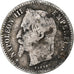 Francja, Napoleon III, 50 Centimes, 1865, Strasbourg, Srebro, VF(20-25)