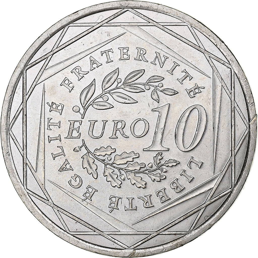 France, 10 Euro, Semeuse, 2009, Pessac, Argent, SPL