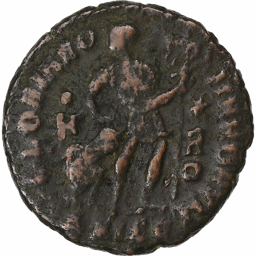 Gratian, Fraction Æ, 367-375, Siscia, Bronce, BC+