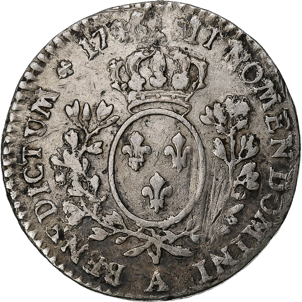 França, Louis XV, 1/10 Écu au bandeau, 1746, Paris, Prata, VF(30-35)