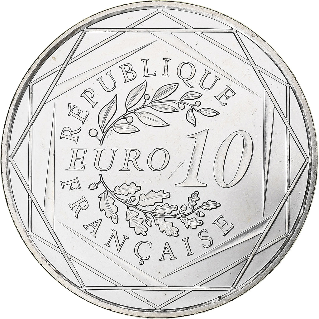 France, 10 Euro, Hercule, 2012, Pessac, Silver, MS(63)