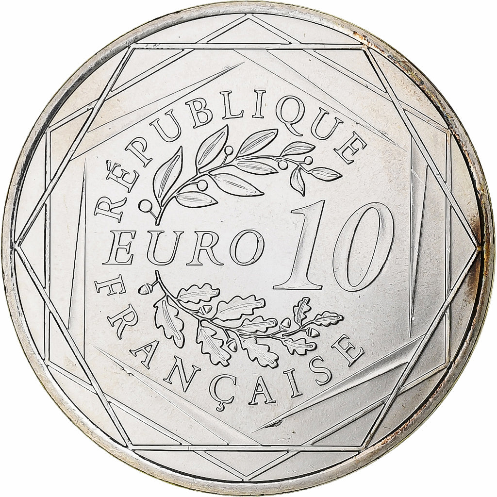 Francja, 10 Euro, Hercule, 2013, Pessac, Srebro, MS(63)