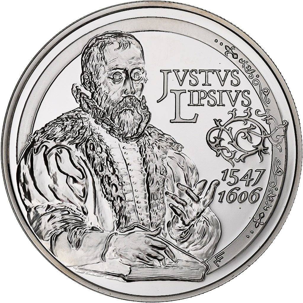 Bélgica, 10 Euro, Justus Lipsius, Proof, 2006, Brussels, Prata, MS(65-70)