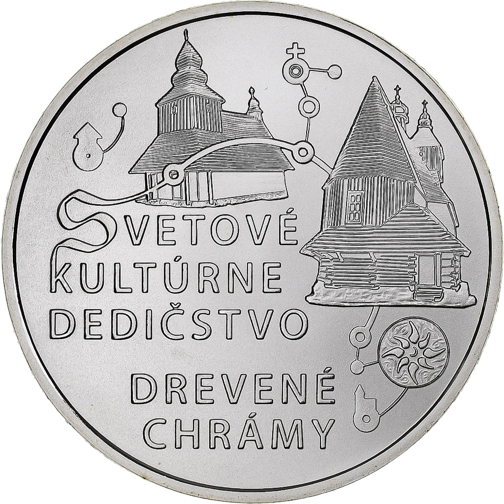 Slovacchia, 10 Euro, Wooden Churches, 2010, Kremnica, Argento, FDC