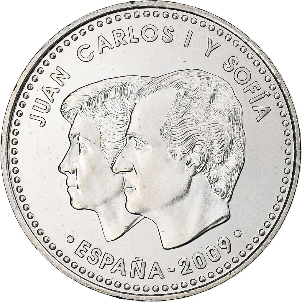 España, 12 Euro, Union économique et monétaire, 2009, Madrid, Plata, SC+