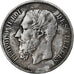 Bélgica, 5 Francs, 1873, Brussels, Plata, BC+