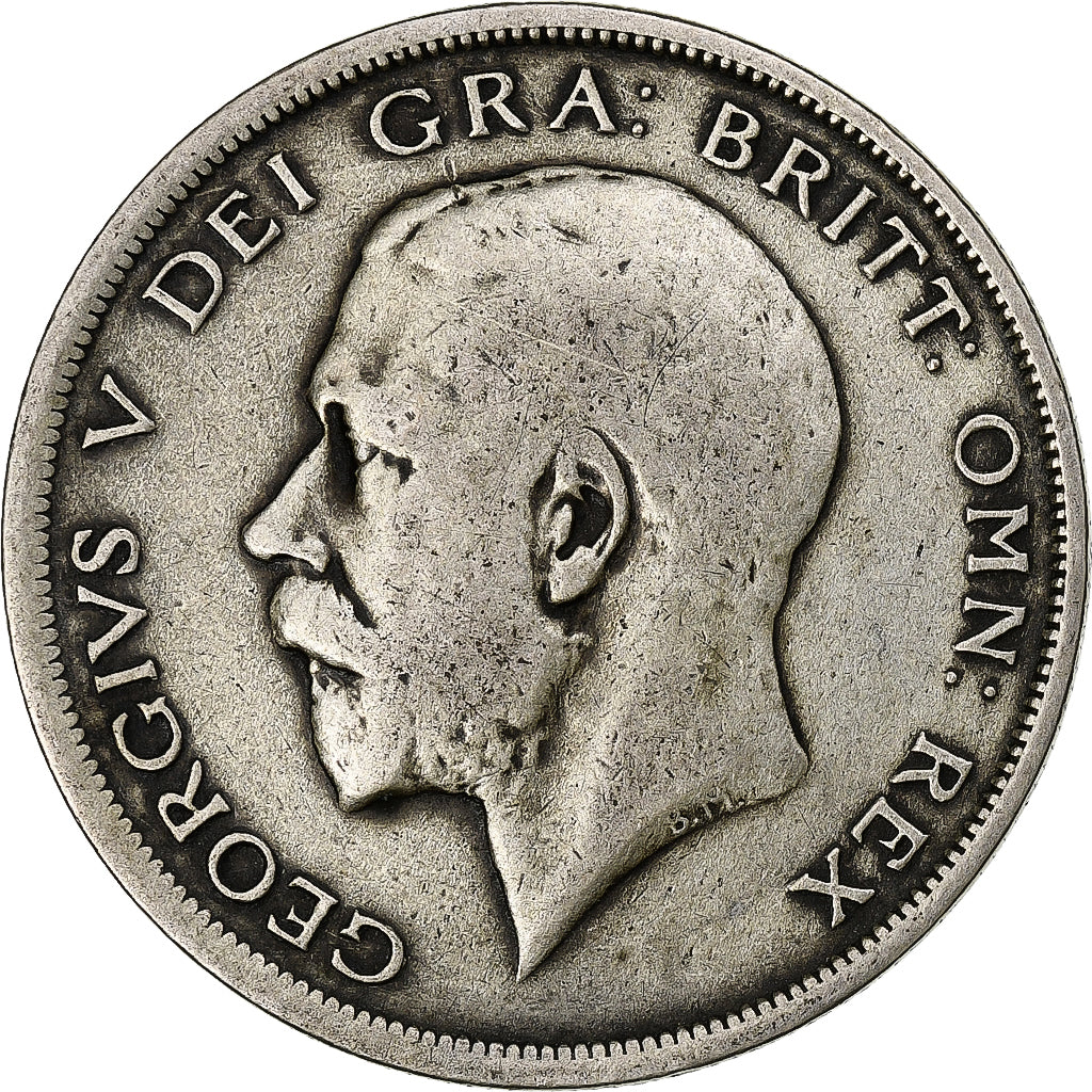 Grande-Bretagne, Half crown, 1920, British Royal Mint, Argent, TB