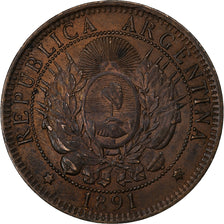 Argentina, 2 Centavos, 1891, Bronce, MBC+