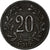 Austria, Karl I, 20 Heller, 1917, Vienna, Iron, VF(20-25)