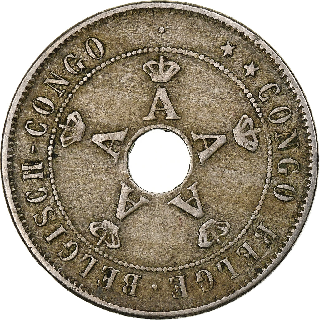 Belgisch-Kongo, Albert I, 20 Centimes, 1911, Kupfer-Nickel, SS