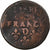 França, Louis XIV, Liard de France, 1656, Vimy, Cobre, VF(20-25)