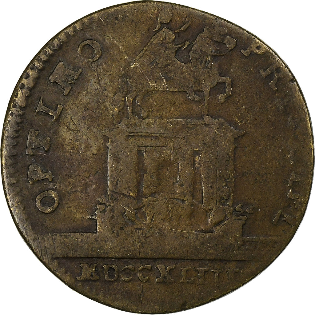 Francja, Counter token, Ludwik XVI, 1764, Nuremberg, Mosiądz, VF(20-25)