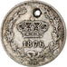Romania, Carol I, 50 Bani, 1876, Brussels, Argento, MB