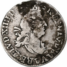 France, Louis XIV, 4 Sols aux 2 L, Paris, Silver, VF(20-25)