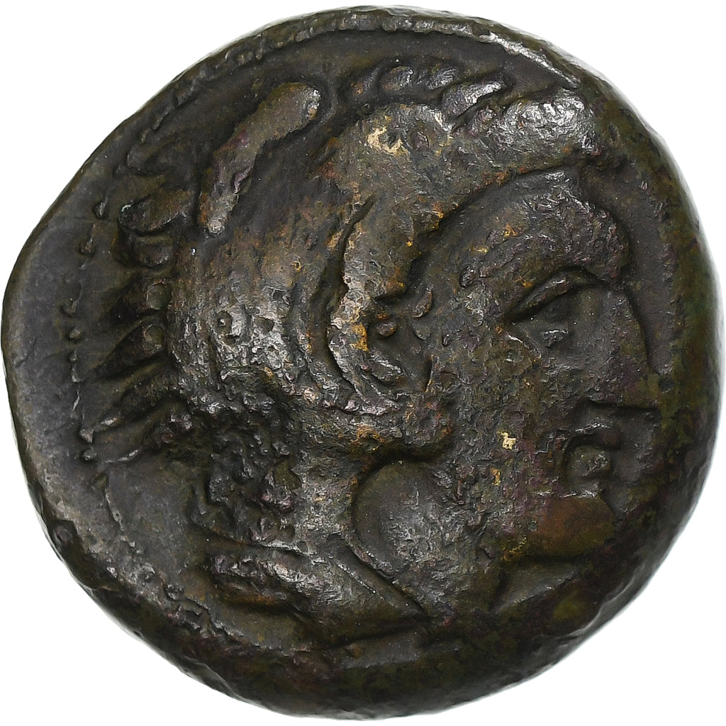 Heracles, Bronze Æ, 336-323 BC, Uncertain Mint, Bronce, MBC