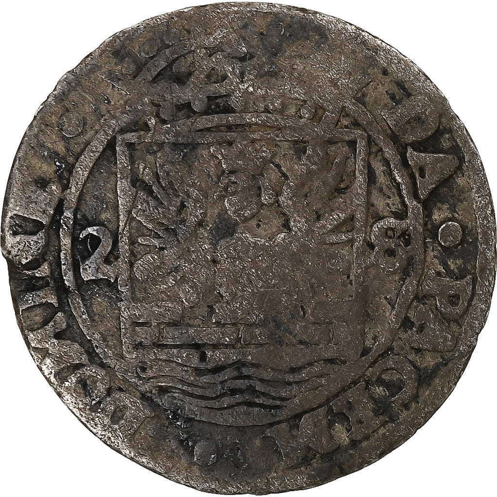 Stati tedeschi, Leopold I, 2 Stüber, 1675-1680, Emden, Argento, B+