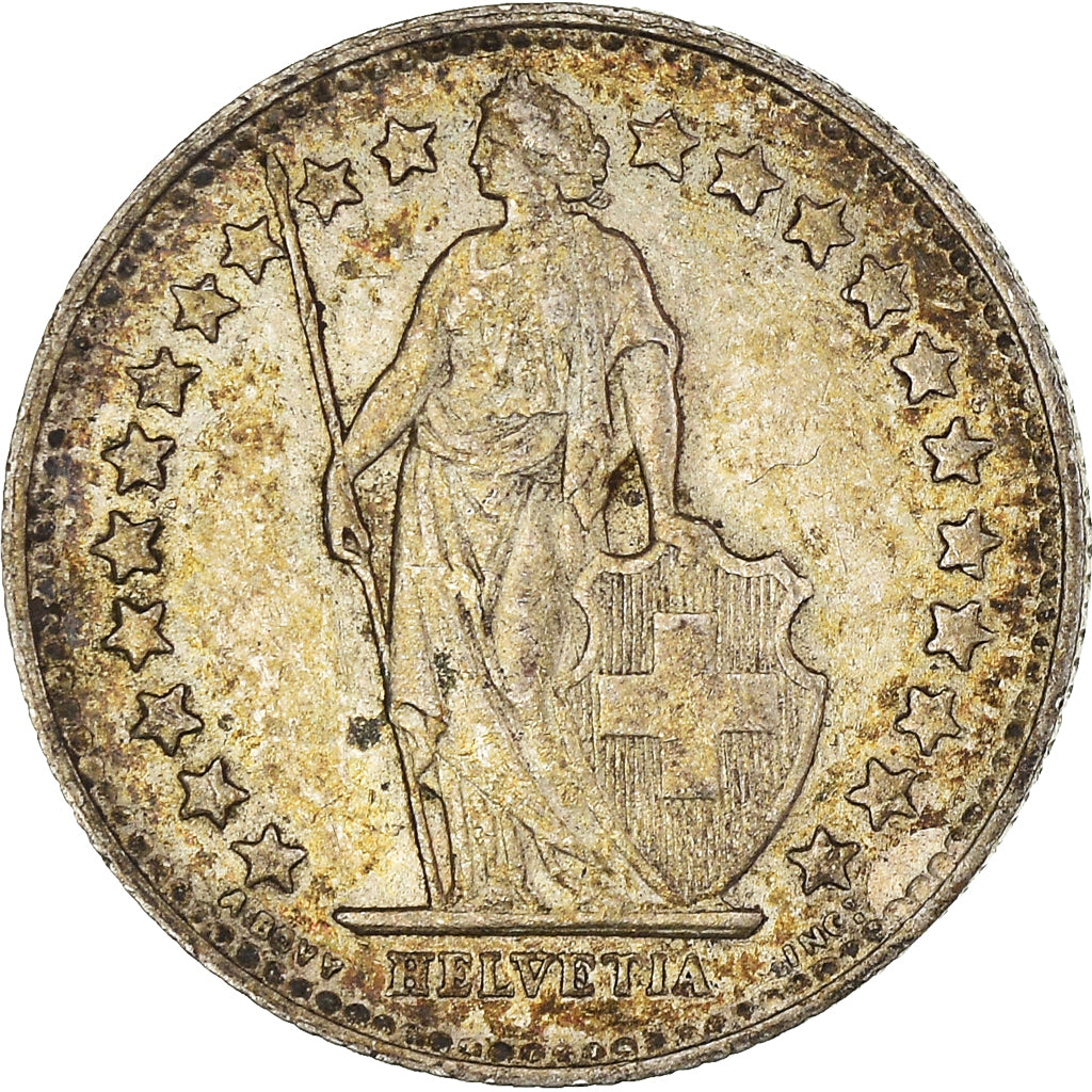 Moneta, Szwajcaria, 1/2 Franc, 1953, Bern, EF(40-45), Srebro, KM:23