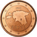 Estland, 1 Centime, 2011, Vantaa, Copper Plated Steel, UNC-