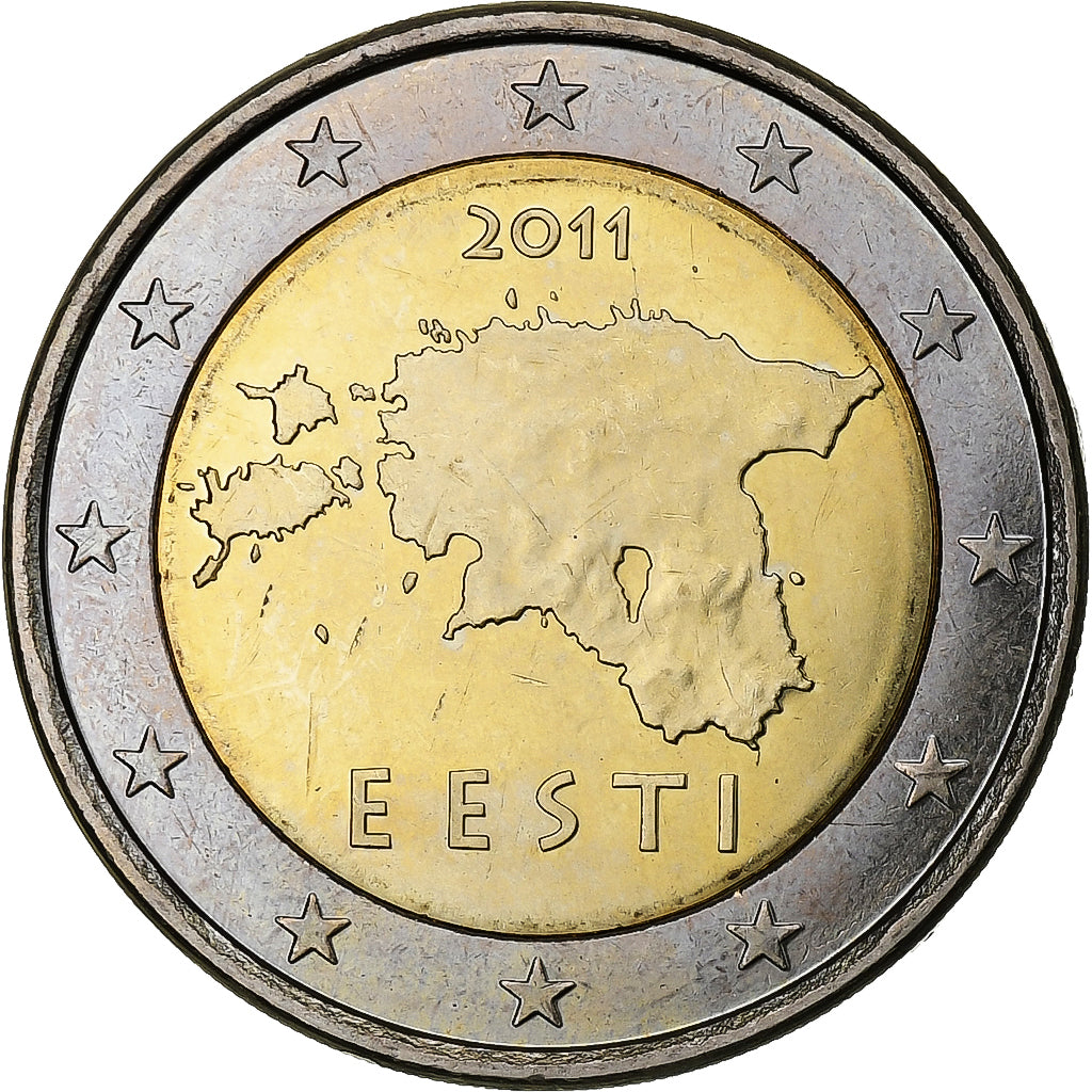 Estonie, 2 Euros, 2011, Vantaa, Bimétallique, SPL