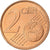 Cipro, 2 Centimes, 2008, Acciaio placcato rame, SPL
