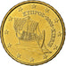 Chipre, 10 Centimes, 2008, Nordic gold, MS(63)
