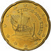 Cipro, 20 Centimes, 2008, Nordic gold, SPL