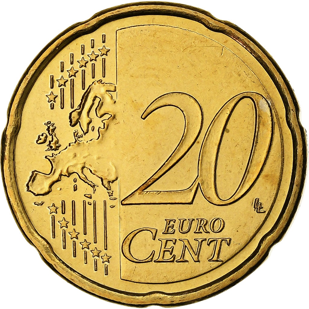Cipro, 20 Centimes, 2008, Nordic gold, SPL