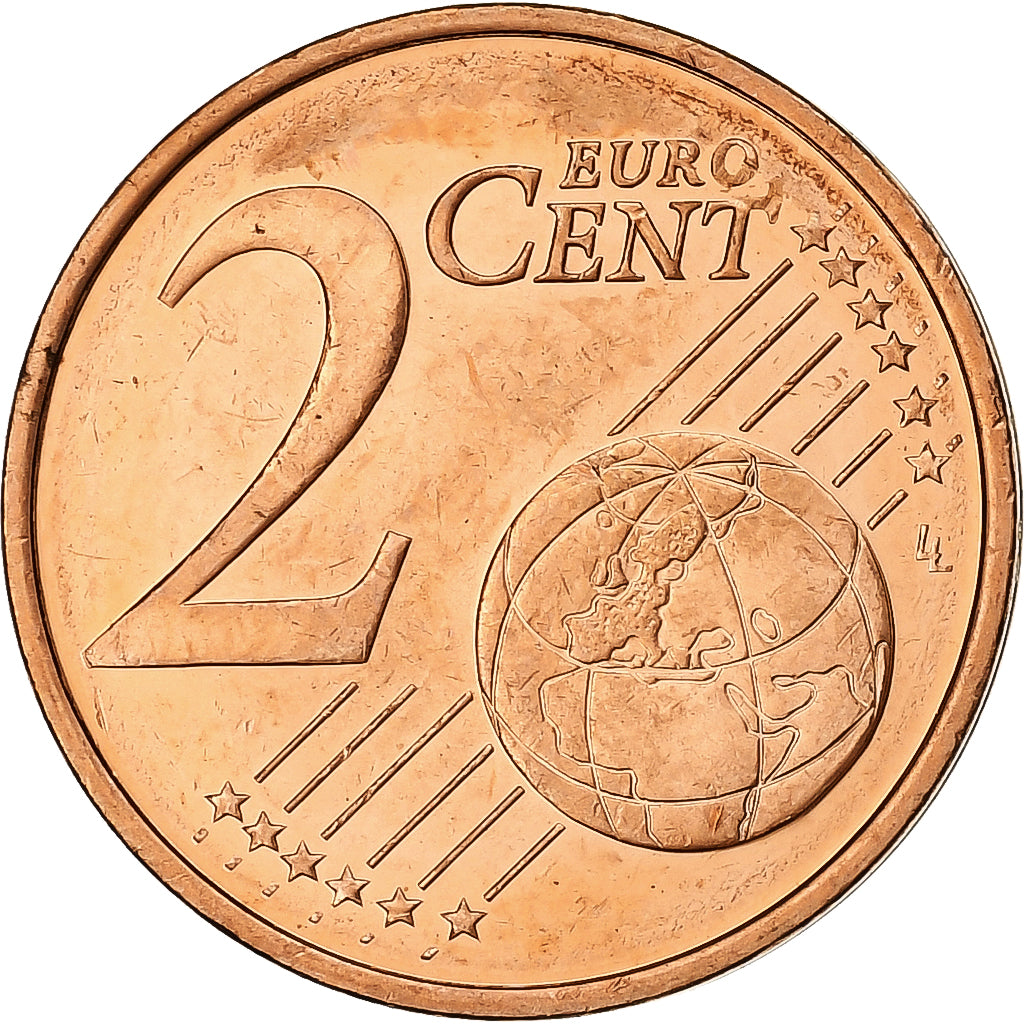 Slovenië, 2 Centimes, 2007, Vantaa, Copper Plated Steel, UNC-