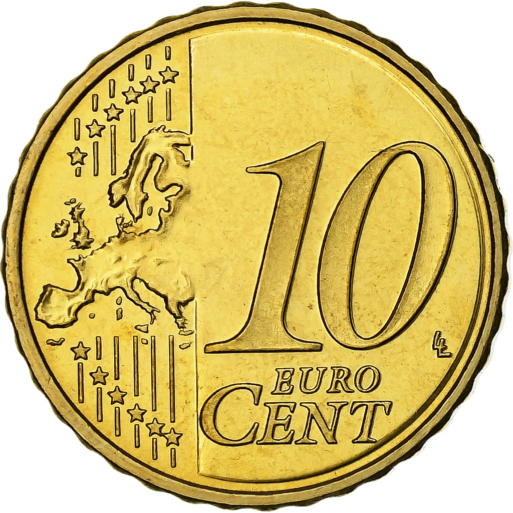 Slovenië, 10 Centimes, 2007, Vantaa, Nordic gold, UNC-