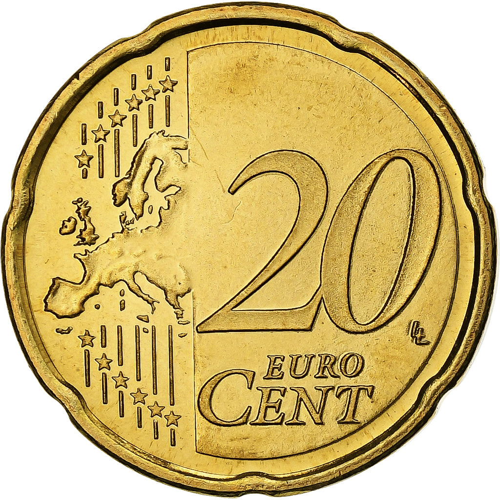 Słowenia, 20 Centimes, 2007, Vantaa, Nordic gold, MS(63)