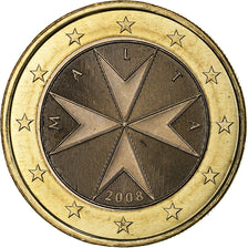 Malta, Euro, 2008, Bi-Metallic, UNC-