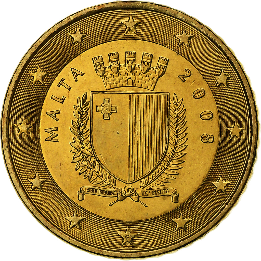 Malta, 50 Centimes, 2008, Nordic gold, SC