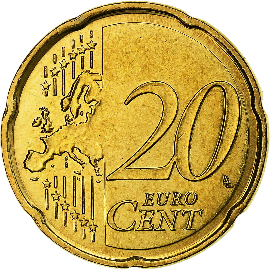 Malte, 20 Centimes, 2008, Or nordique, SPL