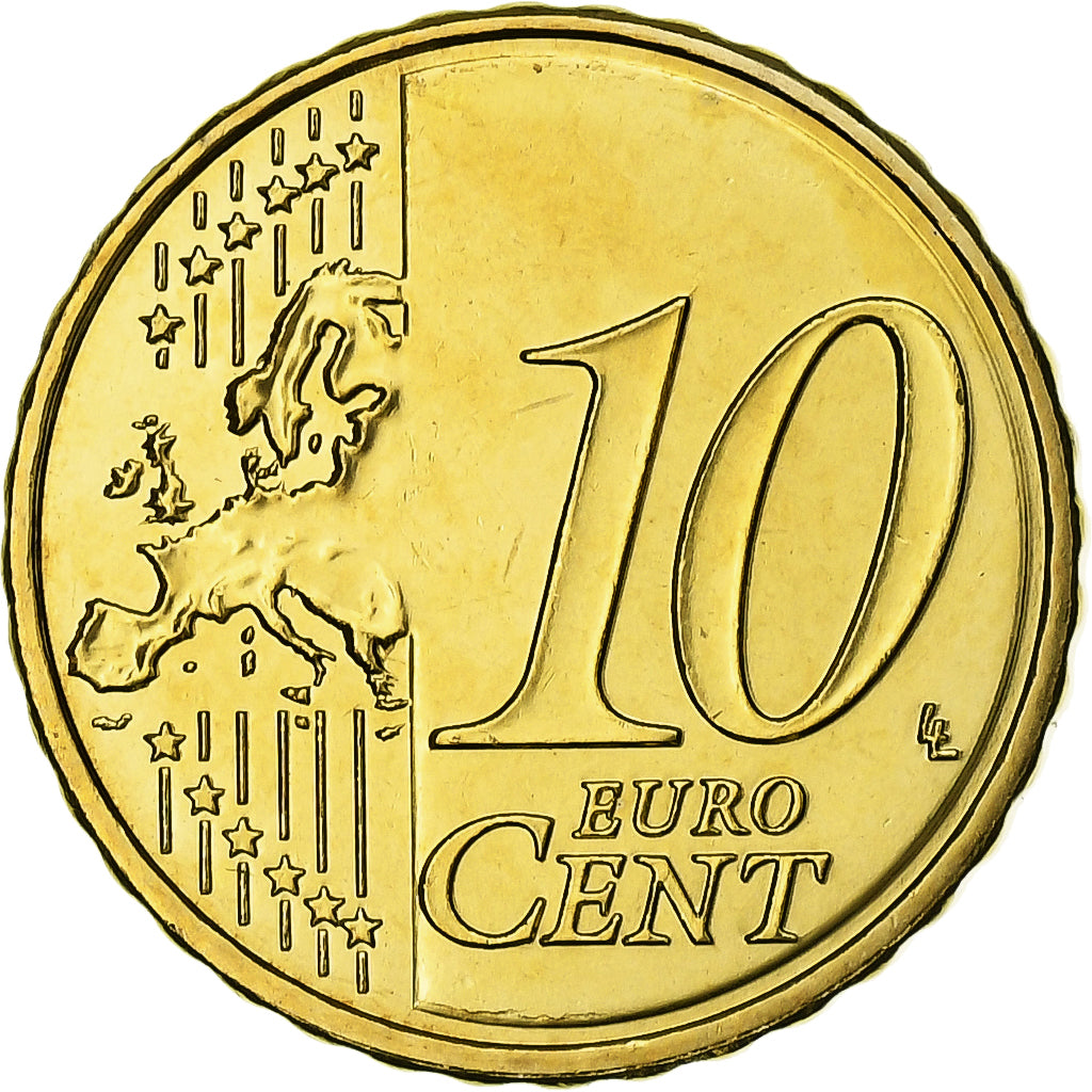 Malte, 10 Centimes, 2008, Or nordique, SPL