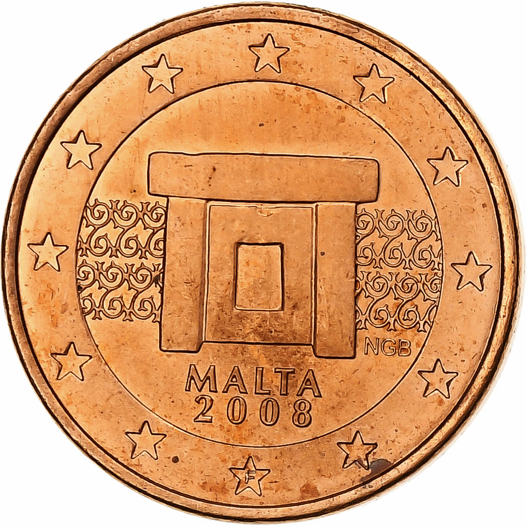 Malta, Centime, 2008, Copper Plated Steel, MS(63)