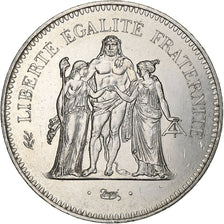 France, 50 Francs, 1974, Pessac, Silver, AU(55-58)