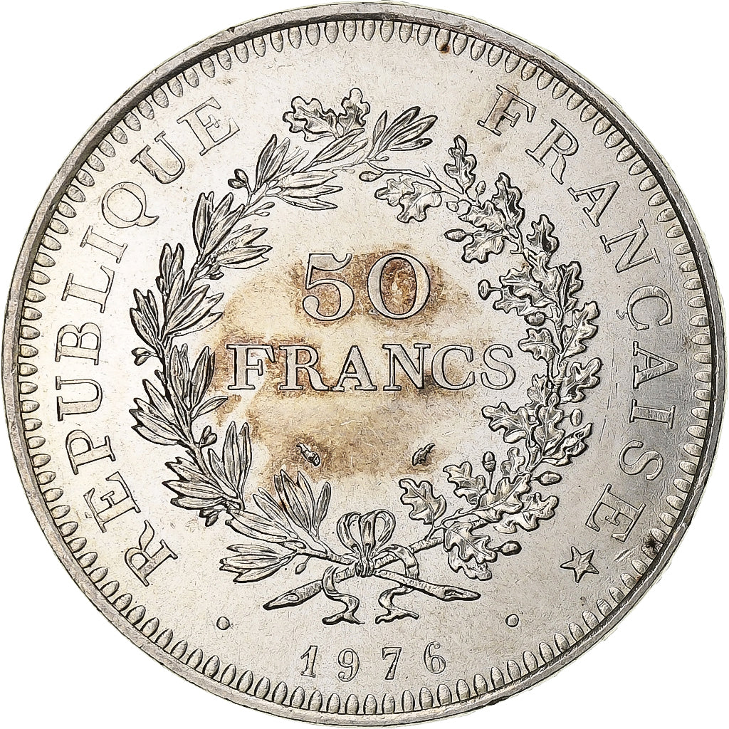Frankrijk, 50 Francs, 1976, Pessac, Zilver, PR