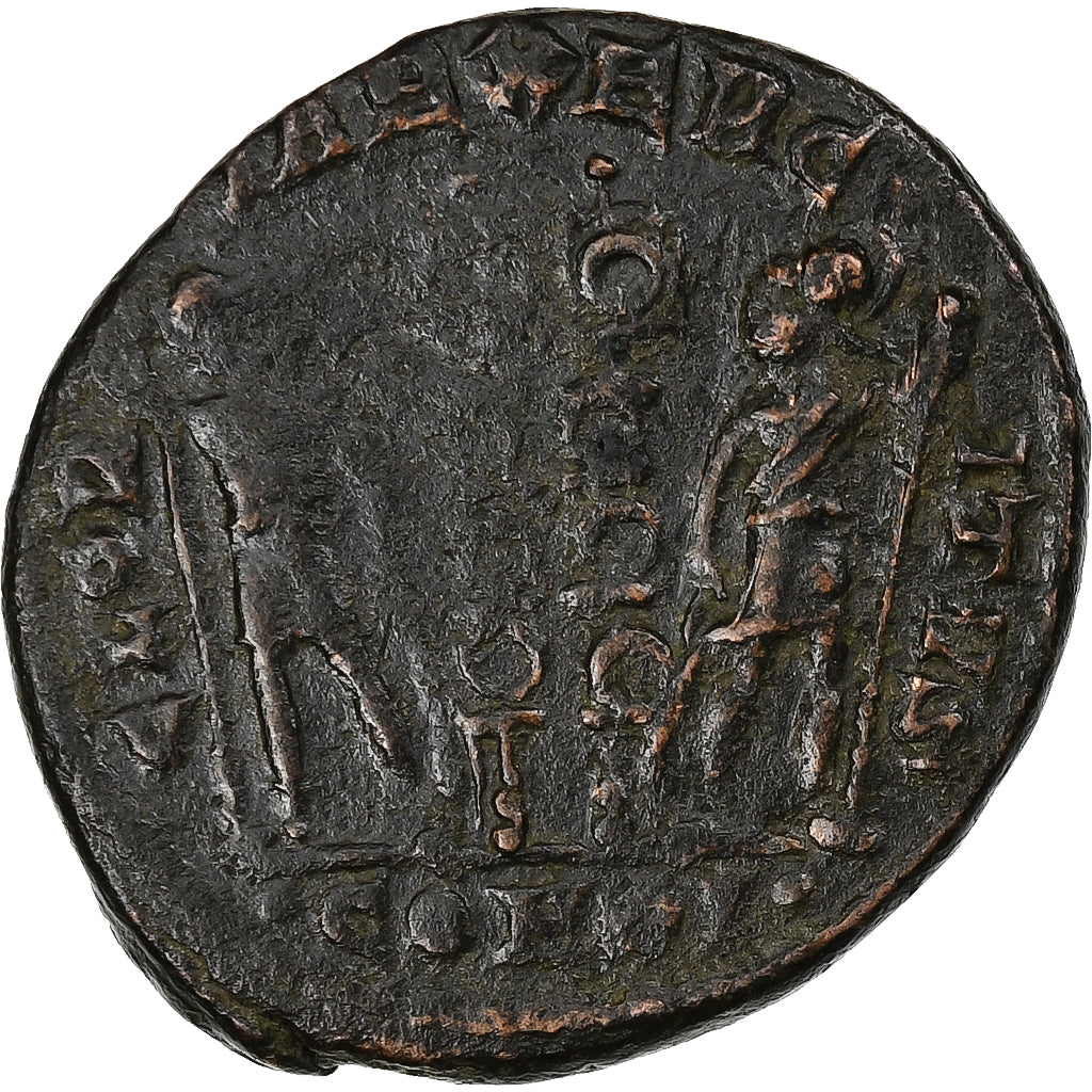 Constantius II, Follis, 333-335, Constantinople, Bronce, BC+, RIC:82