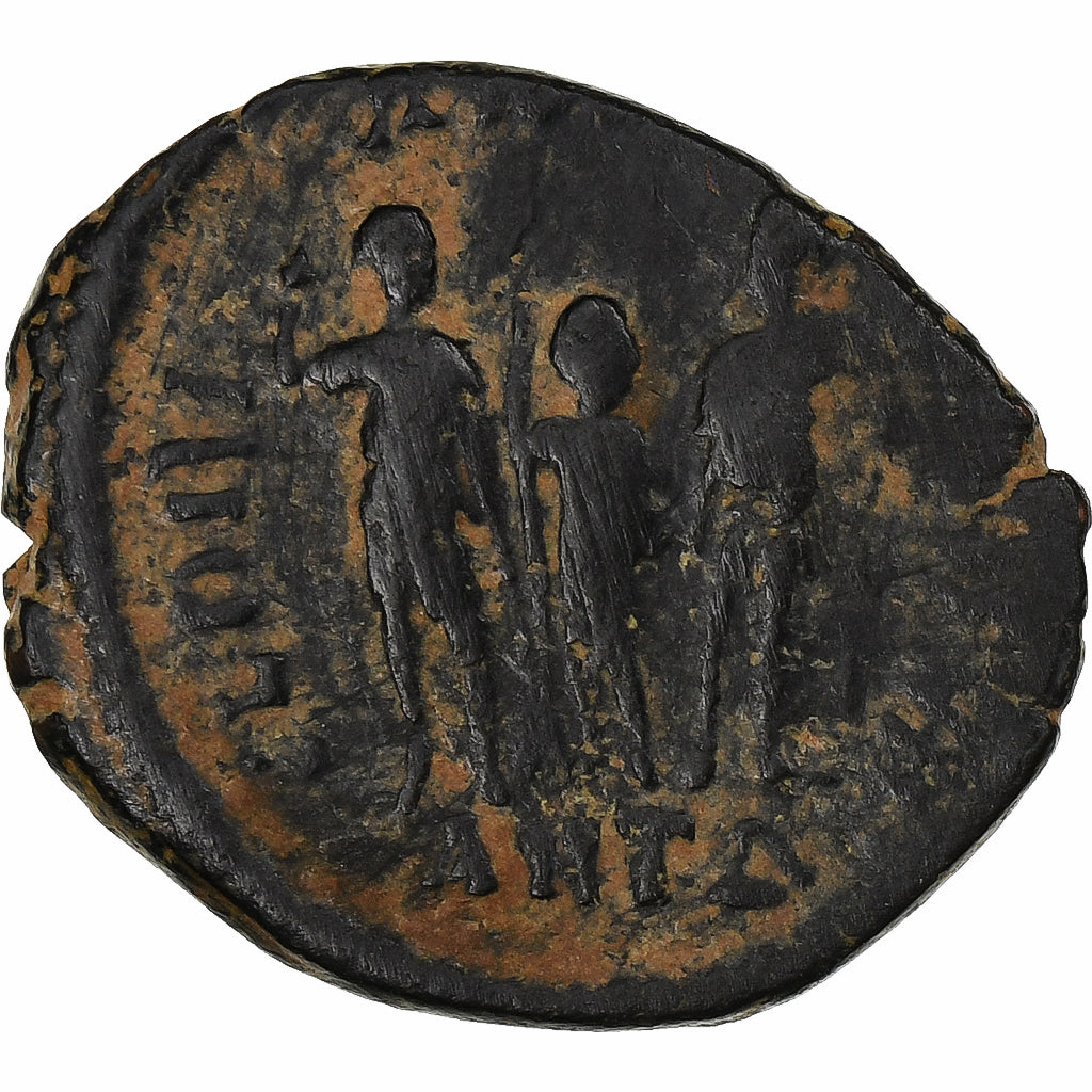Honorius, Follis, 406-408, Antioch, Bronze, VF(20-25), RIC:153