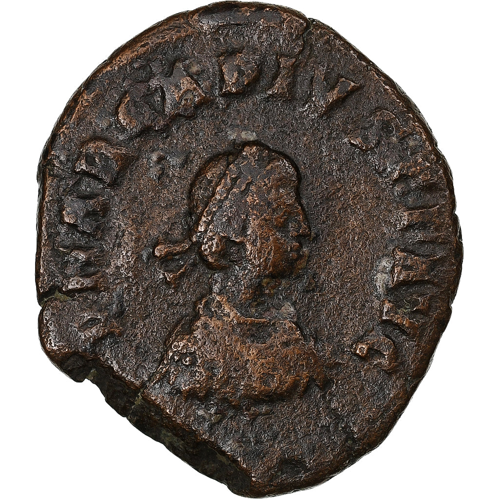 Arcadius, Follis, 392-395, Alexandria, Bronzo, MB, RIC:21