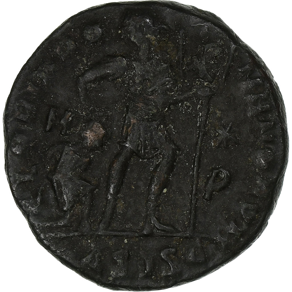 Gratian, Follis, 367-375, Siscia, Bronce, BC+, RIC:14c