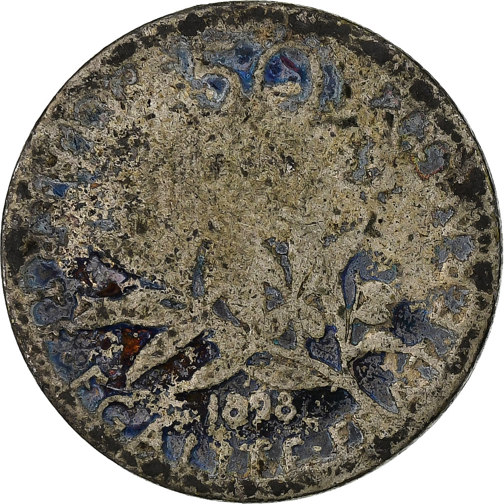 Frankrijk, 50 Centimes, Semeuse, 1898, Paris, Zilver, ZG