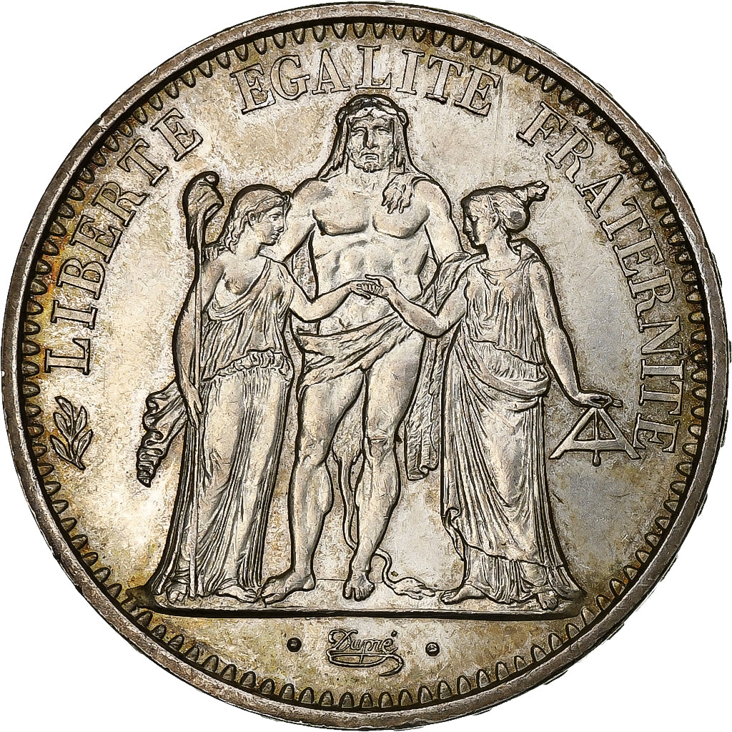 France, 10 Francs, Hercule, 1965, Paris, Silver, AU(55-58)