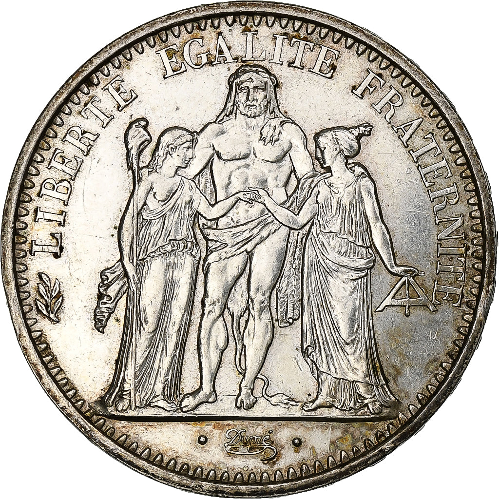 France, 10 Francs, Hercule, 1967, Paris, Silver, AU(55-58)
