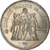 France, 50 Francs, Hercule, 1977, Pessac, Silver, AU(55-58)