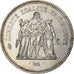 France, 50 Francs, Hercule, 1977, Pessac, Silver, MS(63)