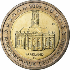 Germany, 2 Euro, Saarland, 2009, Karlsruhe, Bi-Metallic, MS(63)