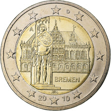 Alemania, 2 Euro, Bremen, 2010, Berlin, Bimetálico, SC
